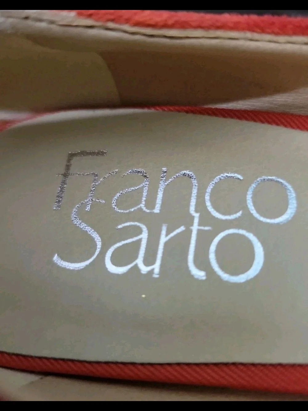 Franco Sarto Red Suede Pointed-Toe Pumps